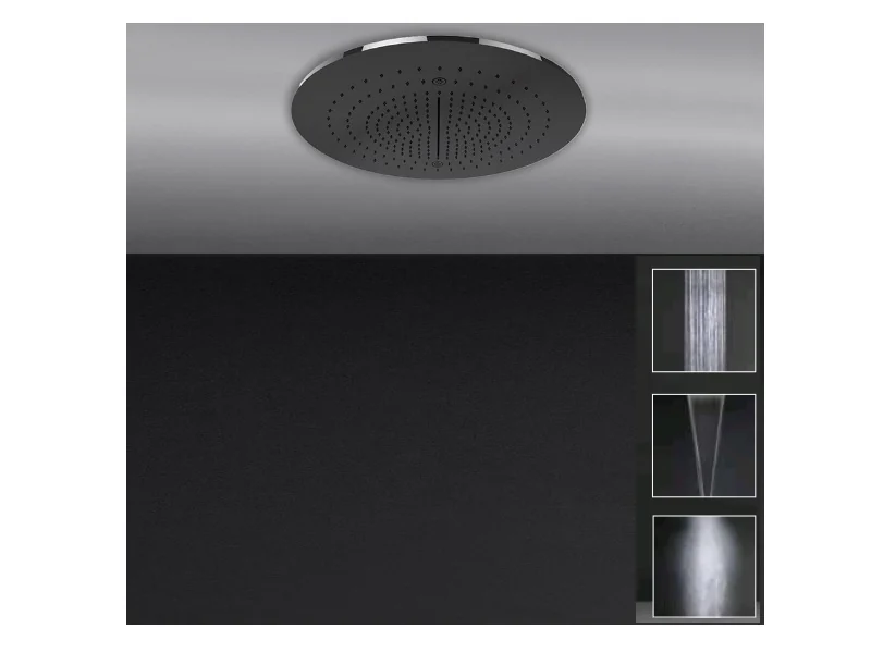 Душевая система, Gessi, Minimali, 500*500, цвет-Mirror Steel (старый арт. 57909/238)
