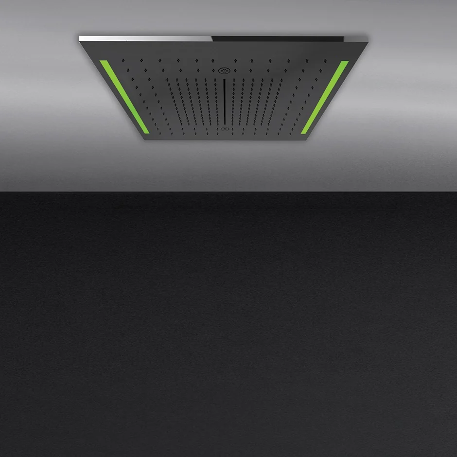 Душевая система, Gessi, Colour, 500*500, цвет-Mirror Steel