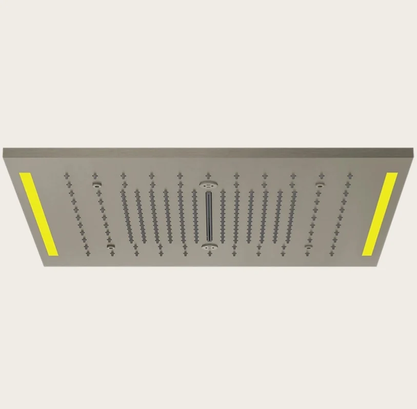 Накладная панель, Gessi, Colour, для многофункциональной душевой системы, 500*500, цвет-Steel Brushed