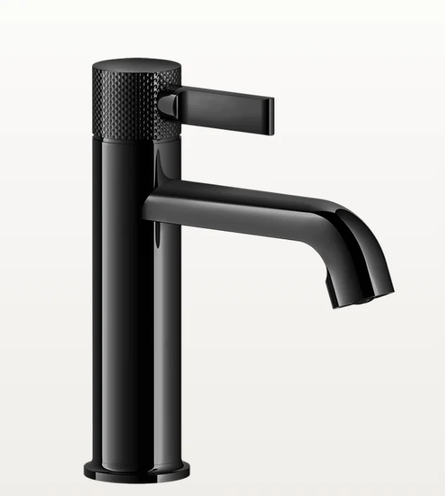 Смеситель для раковины, Gessi, Inciso, цвет-Black Metal PVD