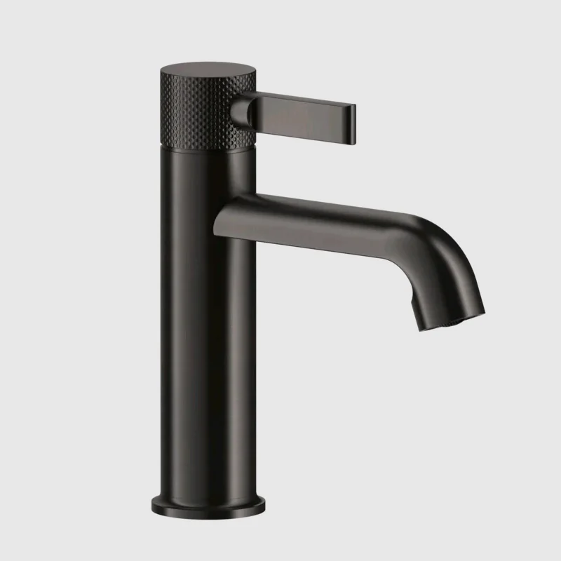 Смеситель для раковины, Gessi, Inciso, цвет-Black Metal Brushed PVD