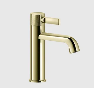 Смеситель для раковины, Gessi, Inciso, цвет-Brass PVD