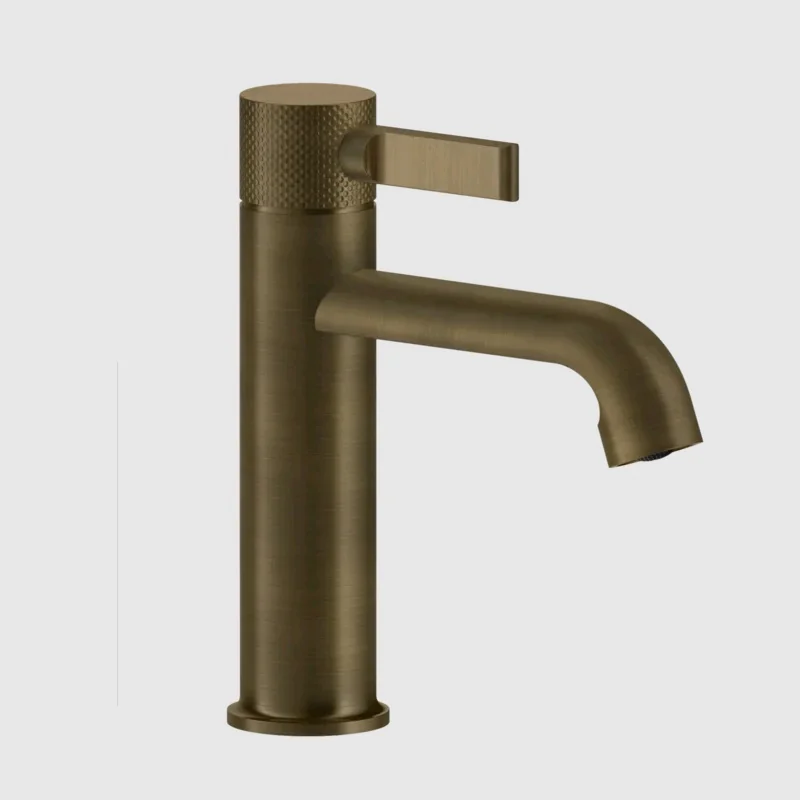 Смеситель для раковины, Gessi, Inciso, цвет-Antique Brass