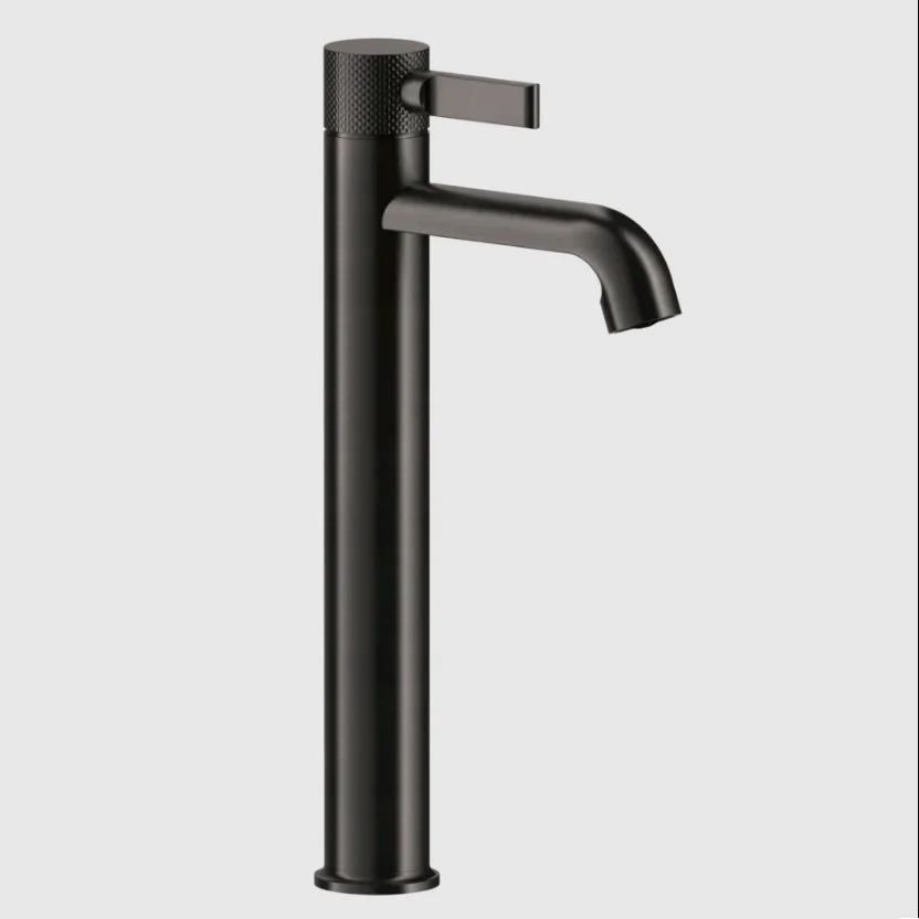 Смеситель для раковины, Gessi, Inciso, цвет-Black Metal Brushed PVD