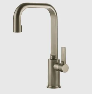 Смеситель для раковины, Gessi, Inciso, цвет-Finox Brushed Nickel