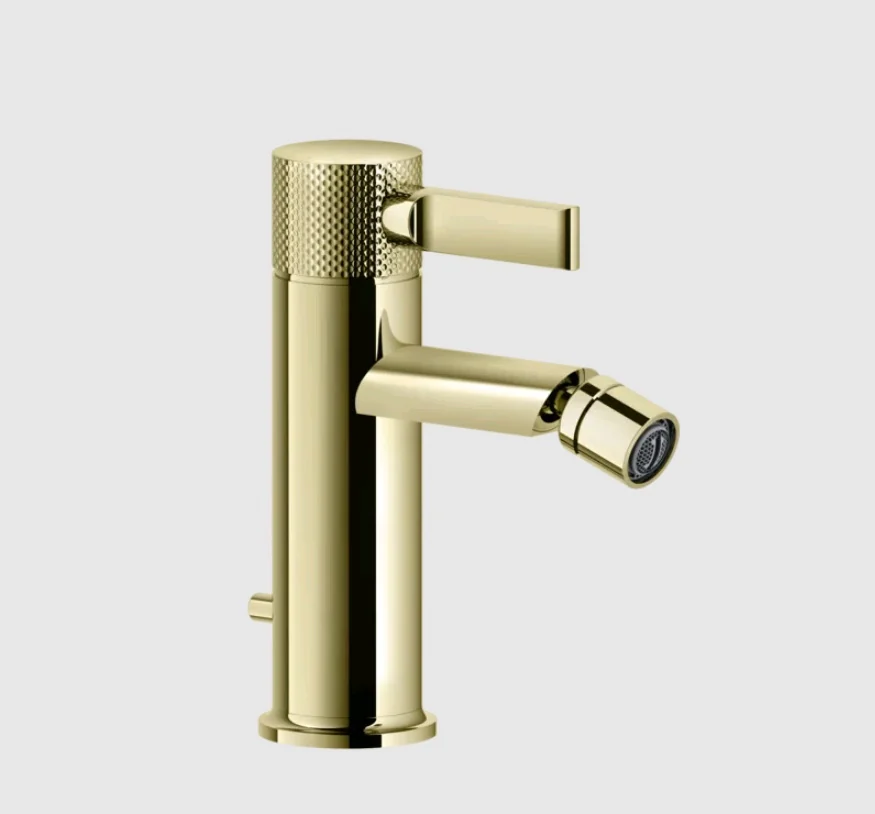 Смеситель для биде, Gessi, Inciso, цвет-Brass PVD