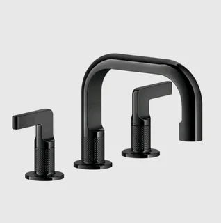 Смеситель для раковины, Gessi, Inciso, цвет-Black Metal PVD