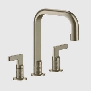 Смеситель для раковины, Gessi, Inciso, цвет-Finox Brushed Nickel