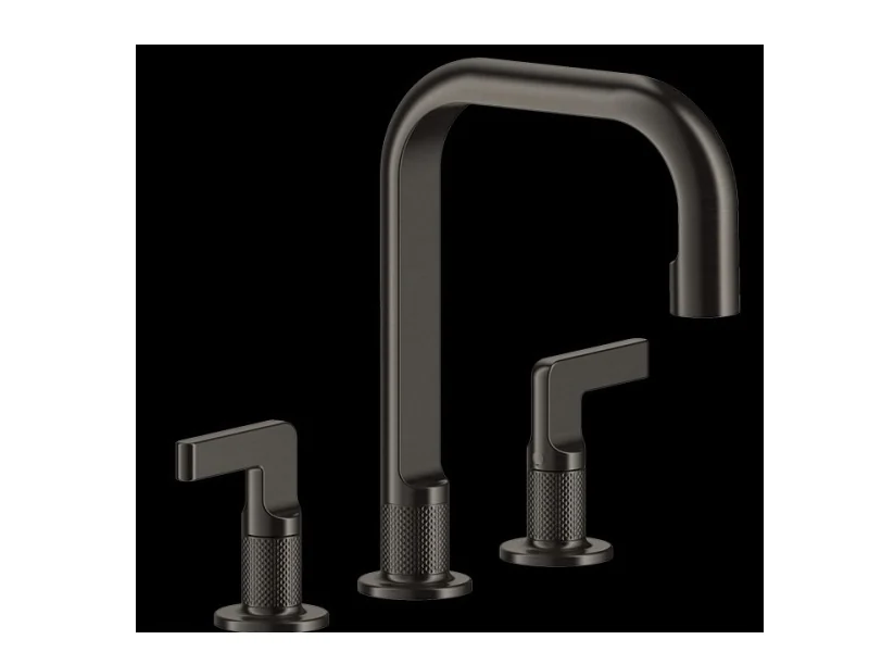 Смеситель для раковины, Gessi, Inciso, цвет-Black Metal Brushed PVD