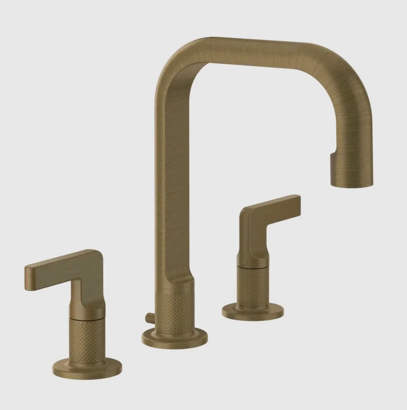 Смеситель для раковины, Gessi, Inciso, цвет-Antique Brass