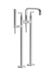 Смеситель для ванны и душа, Gessi, Inciso, напольный, цвет-хром — иконка