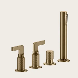 Смеситель для ванны и душа, Gessi, Inciso, цвет-Warm Bronze Brushed PVD — иконка