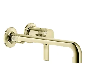 Смеситель для раковины, Gessi, Inciso, цвет-Brass PVD