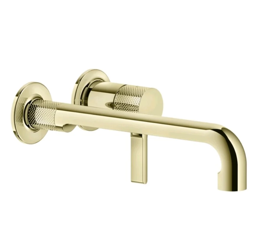 Смеситель для раковины, Gessi, Inciso, цвет-Brass PVD