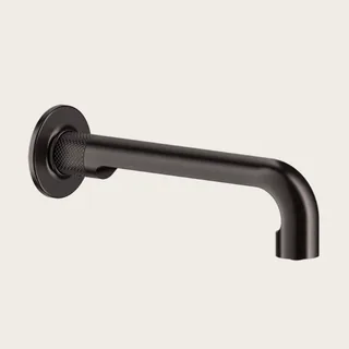 Излив, Gessi, Inciso, для рвковины, цвет-Black Metal Brushed PVD