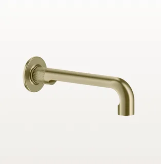Излив, Gessi, Inciso, цвет-Brushed Brass PVD