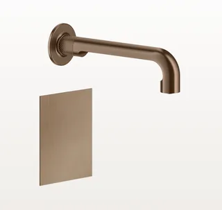 Смеситель для раковины, Gessi, Sensor Taps Inciso, цвет-Copper Brushed PVD