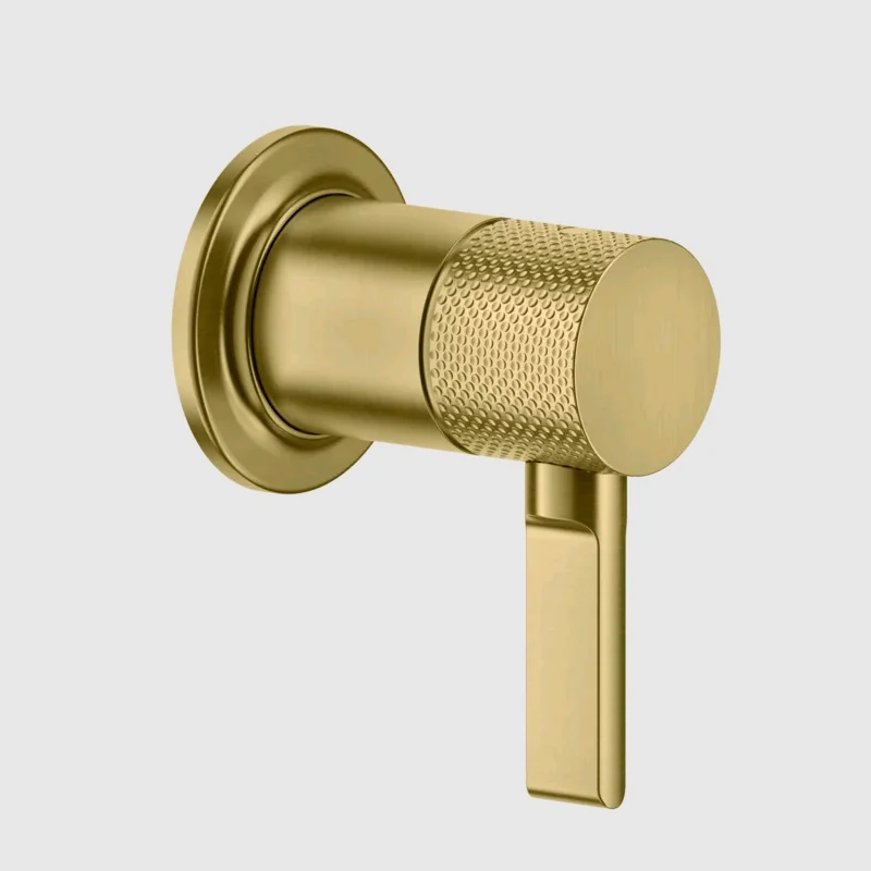 Смеситель для душа, Gessi, Inciso, на 1 потребитель, цвет-Brushed Gold PVD