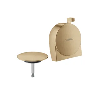 Излив, Hansgrohe, Exafill S, на ванну с набором для слива и перелива, цвет-шлифованная бронза