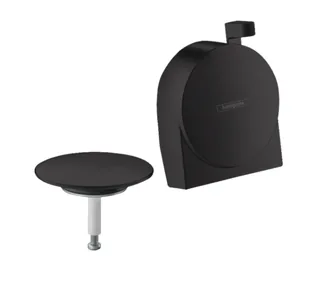 Излив, Hansgrohe, Exafill S, на ванну с набором для слива и перелива, цвет-черный матовый
