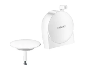 Излив, Hansgrohe, Exafill S, на ванну с набором для слива и перелива, цвет-матовый белый — иконка