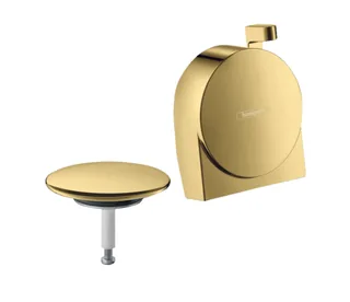 Излив, Hansgrohe, Exafill S, на ванну с набором для слива и перелива, цвет-полированное золото — иконка