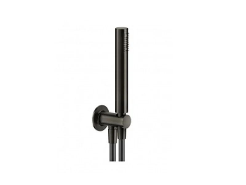 Душевой набор, Gessi, Inciso, цвет -Black Metal Brushed PVD