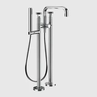 Смеситель для ванны и душа, Gessi, Inciso, напольный, цвет-хром