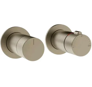 Смеситель для душа, Gessi, Inciso Bath&Shower, на 1 потребитель, цвет-Finox Brushed Nickel