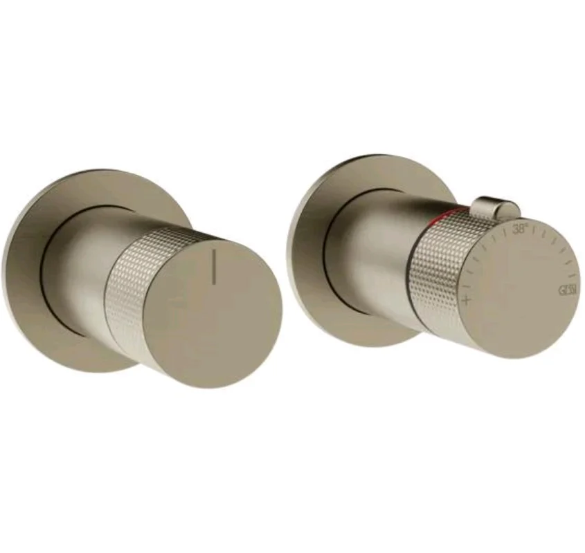 Смеситель для душа, Gessi, Inciso Bath&Shower, на 1 потребитель, цвет-Finox Brushed Nickel