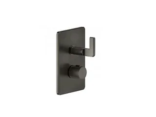 Смеситель для душа, Gessi, Inciso, цвет-Black Metal Brushed PVD