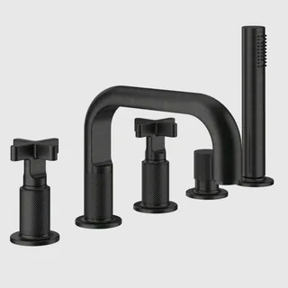 Смеситель для ванны и душа, Gessi, Inciso, цвет-Aged Bronze
