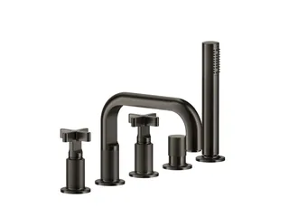 Смеситель для ванны и душа, Gessi, Inciso, цвет-Antique Brass