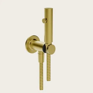 Гигиенический душ, Gessi, Inciso, цвет-Brushed Gold PVD