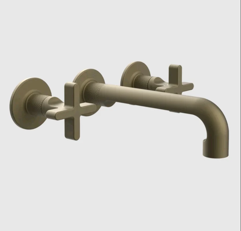 Смеситель для раковины, Gessi, Inciso, цвет-Antique Brass