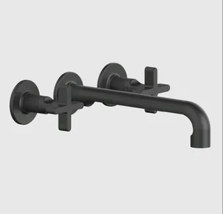 Смеситель для раковины, Gessi, Inciso, цвет-черный матовый — иконка