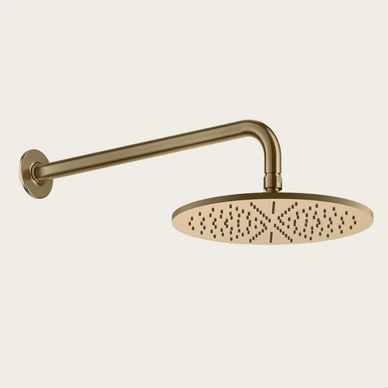 Верхний душ, Gessi, Inciso, 300*300, цвет-Warm Bronze Brushed PVD