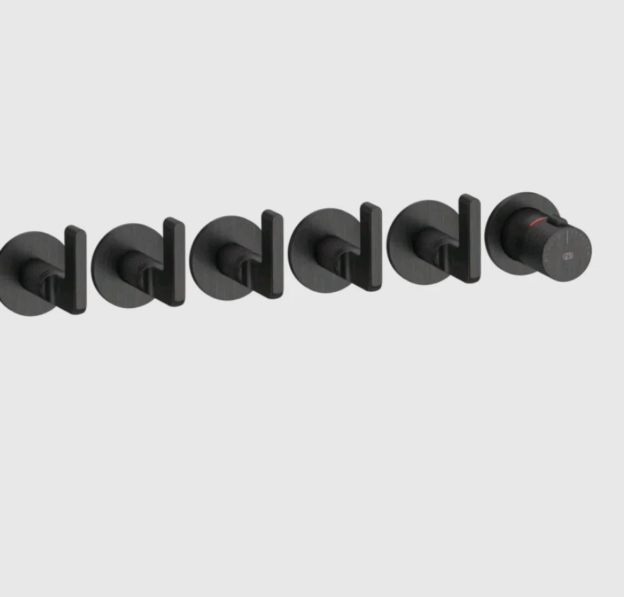 Смеситель для душа, Gessi, Inciso Shower, на 5 потребителей, цвет-Aged Bronze