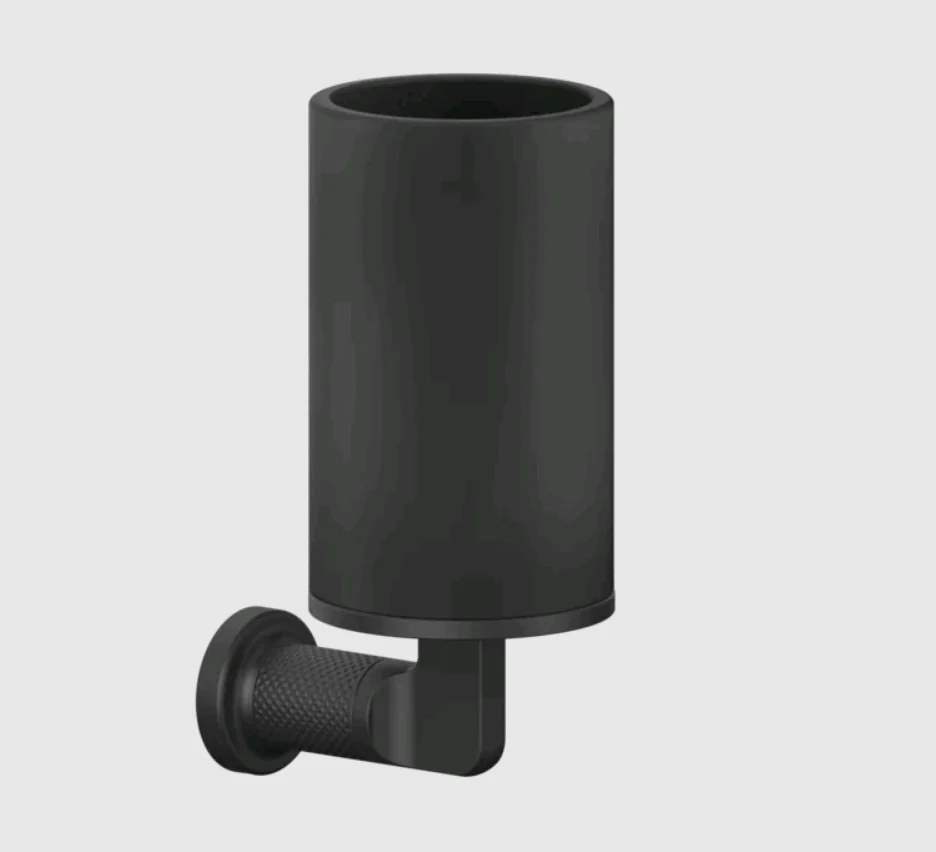 Стакан, Gessi, Inciso, шгв 75*105*176, цвет-чёрный матовый
