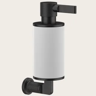 Дозатор для жидкого мыла, Gessi, Inciso, шгв 75*147*240, цвет дозатора-Aged Bronze/белый