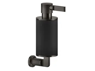 Дозатор для жидкого мыла, Gessi, Inciso, шгв 75*147*230, цвет-Antique Brass/черный — иконка