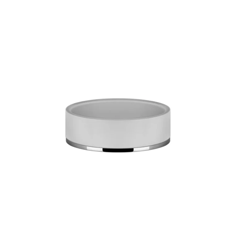 Мыльница, Gessi, Inciso, шгв 115*115*35, цвет-белый/хром