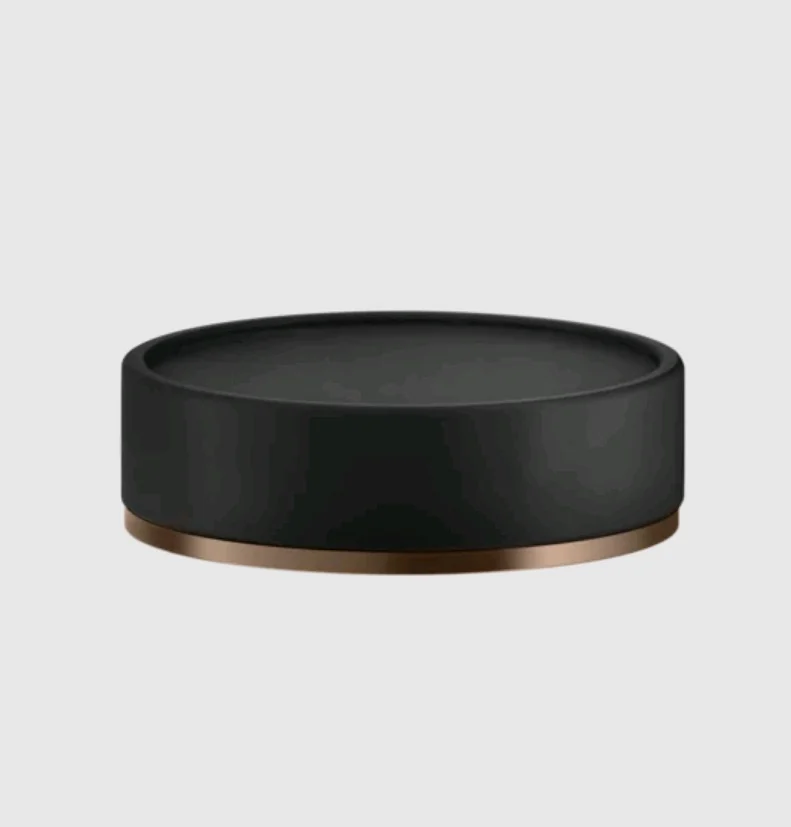 Мыльница, Gessi, Inciso, шгв 115*115*35, цвет-чёрный/Copper Brushed PVD