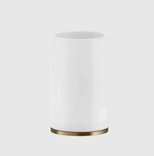 Стакан, Gessi, Inciso, шгв 75*75*127, цвет-белый/Warm Bronze Br. PVD
