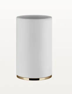 Стакан, Gessi, Inciso, шгв 75*75*127, цвет-Warm Bronze PVD/белый