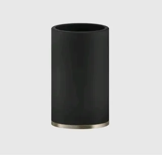 Стакан, Gessi, Inciso, шгв 75*75*127, цвет-чёрный/Finox Brushed Nickel
