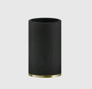 Стакан, Gessi, Inciso, шгв 75*75*127, цвет-чёрный/Black Metal Brushed PVD