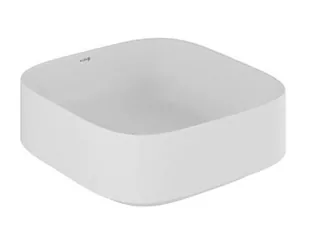 Раковина, Kludi, RESA C, soft-edge, шгв 400*400*140, отверстия для смесителя-отсутствуют, цвет-белый матовый