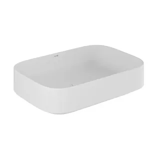 Раковина, Kludi, RESA S, soft-edge, шгв 600*400*140, отверстия для смесителя-отсутствуют, цвет-белый матовый