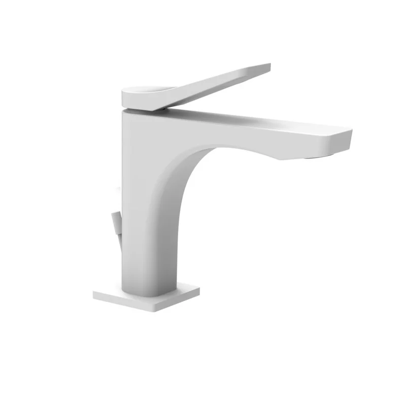 Смеситель для раковины, Gessi, Rilievo, цвет-белый матовый